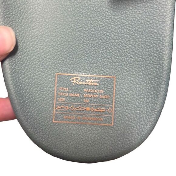 Primitive Mens 7M Naruto Serpent Snake Skateboarding Slides Sandals Green NWT - Picture 4 of 5